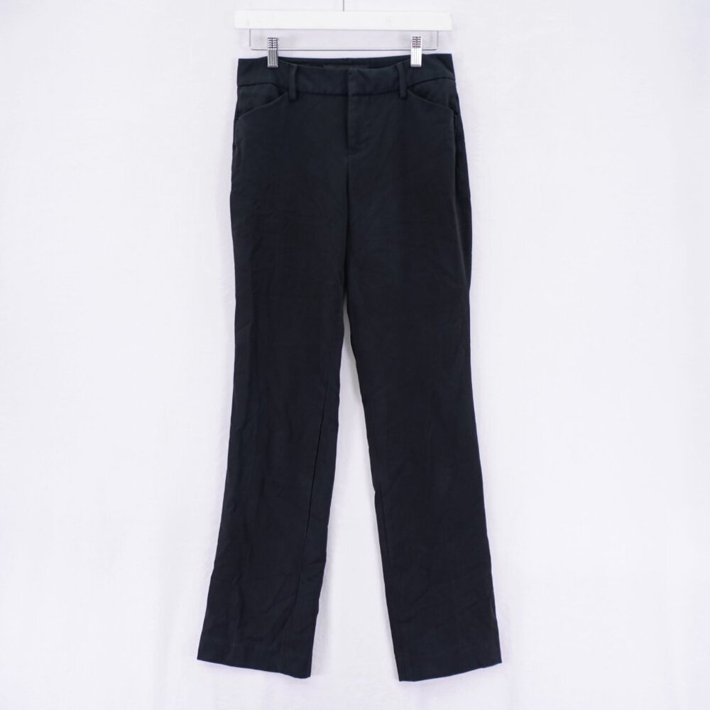 Nine West‎ Jeans Dress Pants Trousers Black -2/26-  28 / 32.5 Mid Rise Polyester